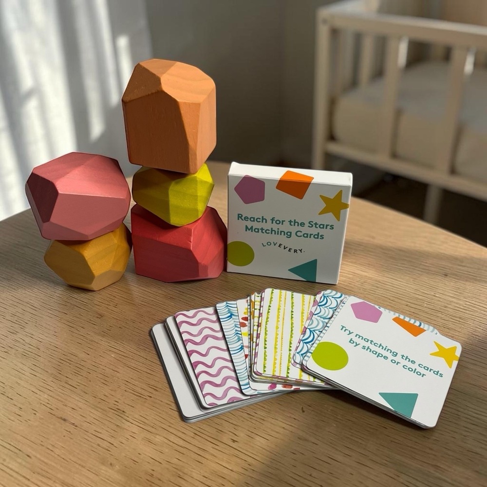 Lovevery Free Spirit 5 Boulders Memory Card Game Play Kit Toddler Montessori Toy